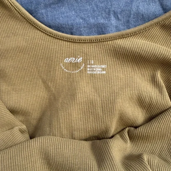 Aerie Women’s Large Olive Bodysuit - Picture 3 of 5